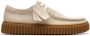 Clarks Geribbelde Zool Sneaker Beige Heren - Thumbnail 4