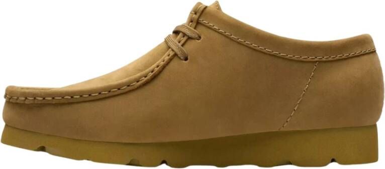 Clarks Gore-Tex Nubuk Wallabee Schoenen Beige Heren