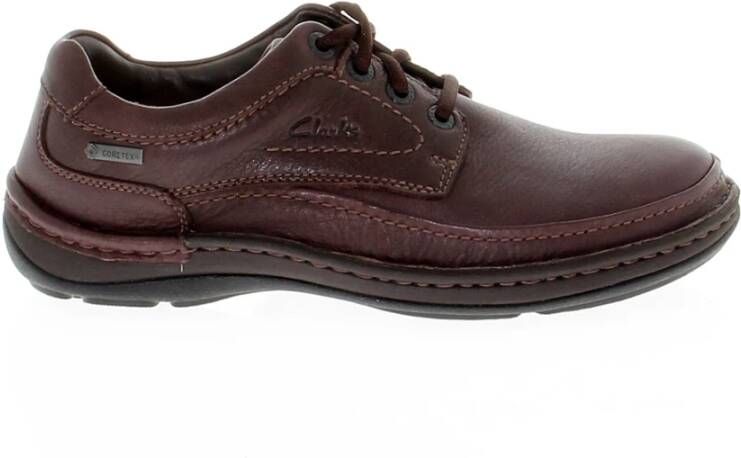 Clarks Goretex Veterschoenen Ebony Nature Three Model Brown Heren