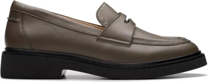 Clarks Groene Instaploafers Splend Edge Vrouwen Green Dames