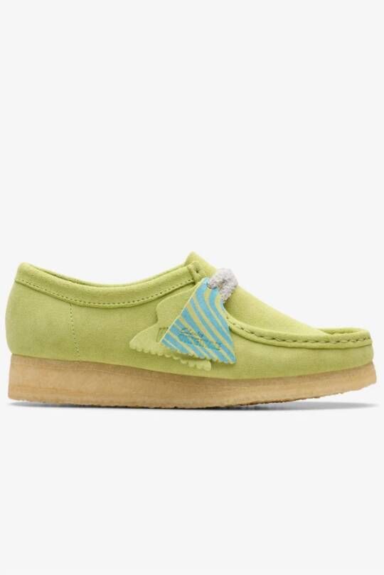 Clarks Originals Wallabee Suede Schoenen Green Dames