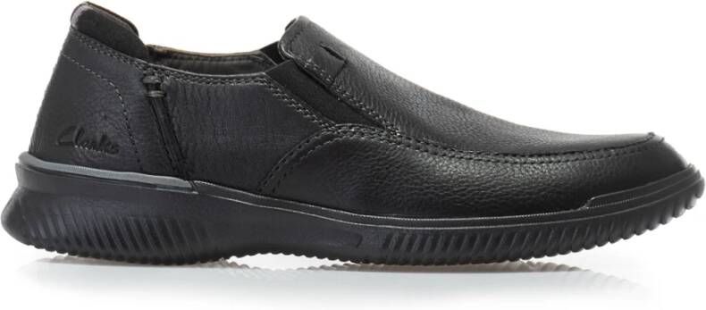 Clarks Heren Casual Leren Schoenen Black Heren