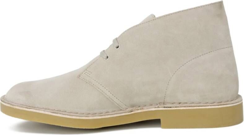 Clarks Heren Desert Bt Evo Leren Laarzen Gray Heren