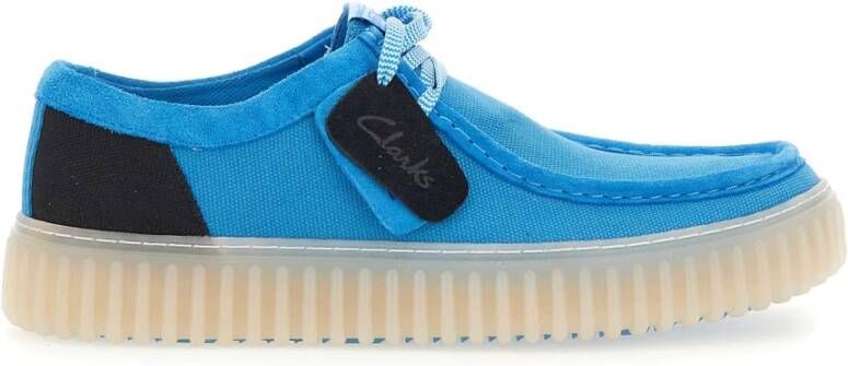 Clarks Heren Veterschoen Sneakers Blue Heren