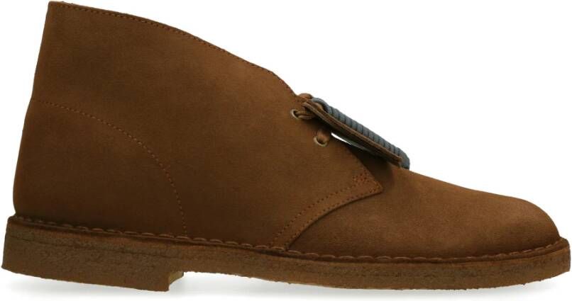 Clarks Iconische Suede Woestijnlaarzen Brown Heren