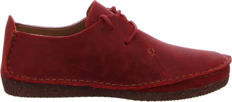 Clarks Janey Mae Rode Schoenen Red Dames