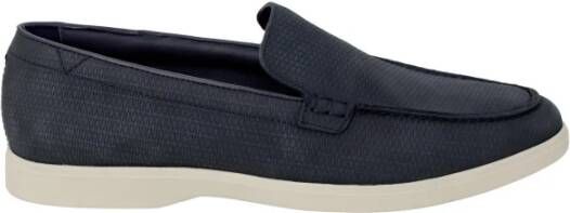 Clarks Klassieke Leren Schoenen met 2 cm Hak Blue Heren