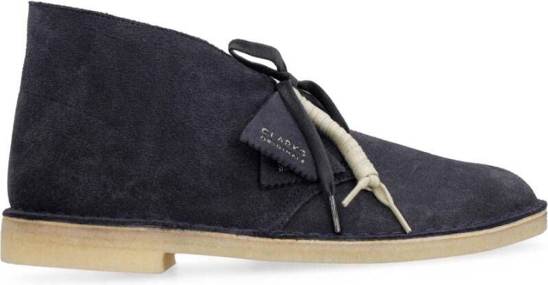 Clarks Klassieke Suede Desert Boots Blue Heren