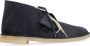 Clarks Klassieke Suede Desert Boots Blue Heren - Thumbnail 1