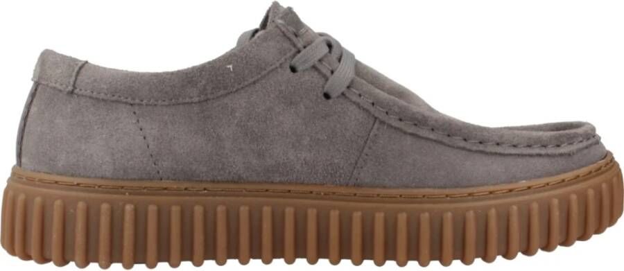 Clarks Klassieke Veterschoenen Torhill Lo Gray Heren