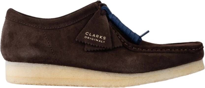 Clarks Klassieke Wallabee Moccasins in Bruin Suède Brown Heren