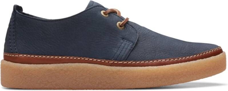 Clarks Laced Shoes Blue Heren