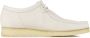 Clarks Off White Nubuck Heren Mocassin Schoen White Heren - Thumbnail 1