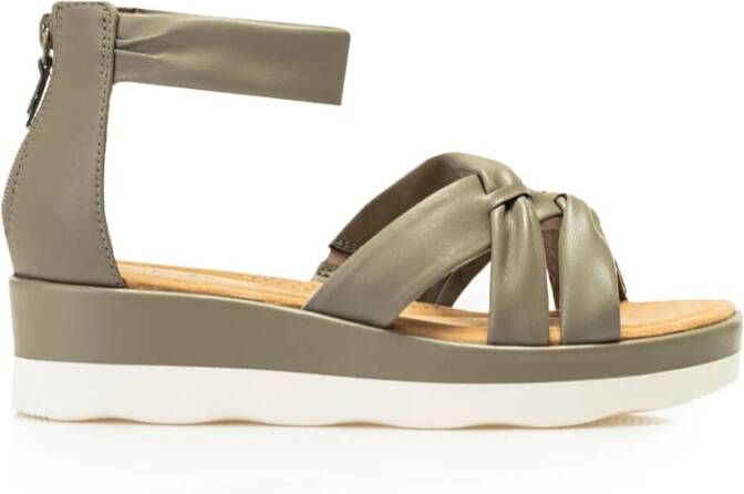 Clarks Olijf Sandalen Clara Rae Stijl Green Dames