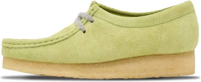 Clarks Originals Wallabee Suede Schoenen Green Dames