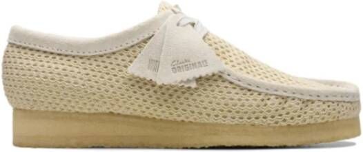 Clarks Originals Wallabee Beige Mesh Crepe Beige Heren