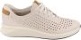 Clarks Rio Tie Sneaker Hoogwaardig Leer Comfortabele Pasvorm Beige Dames - Thumbnail 1