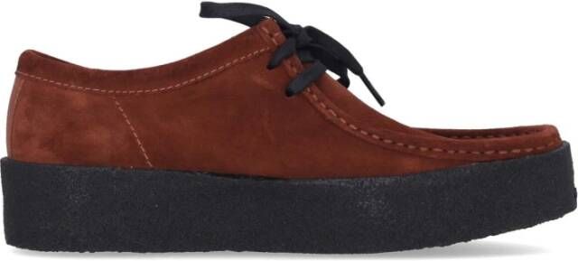 Clarks Rust Suede Wallabee Cup Moccasin Brown Heren