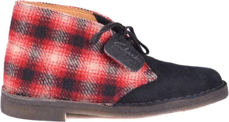 Clarks Stijlvolle en comfortabele enkellaarsjes Rood Heren