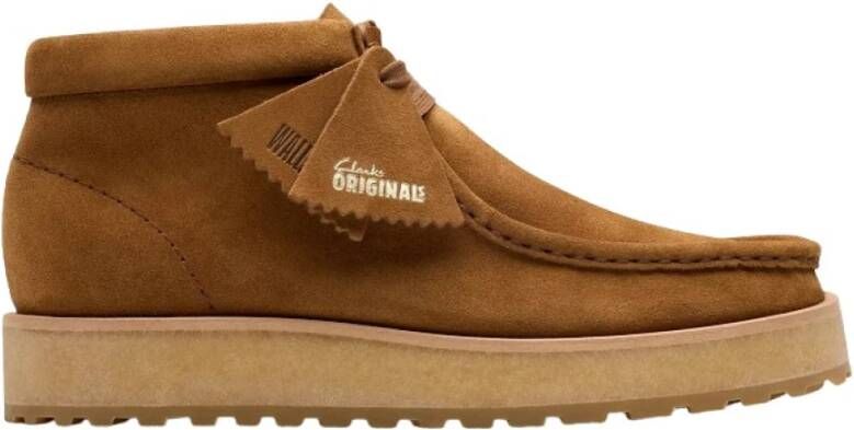 Clarks Scout Wallabee Schoenen Brown Dames