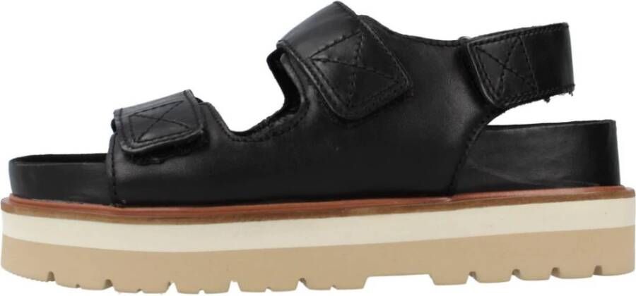 Clarks Sliders Black Dames