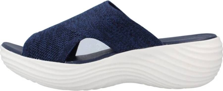 Clarks Sliders Blue Dames