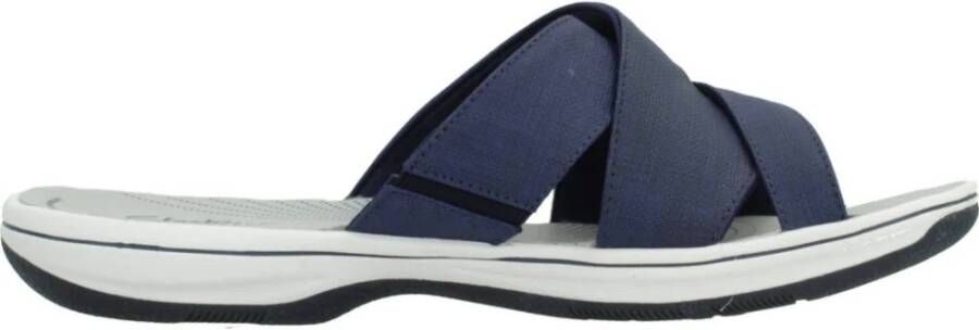 Clarks Sliders Blue Dames