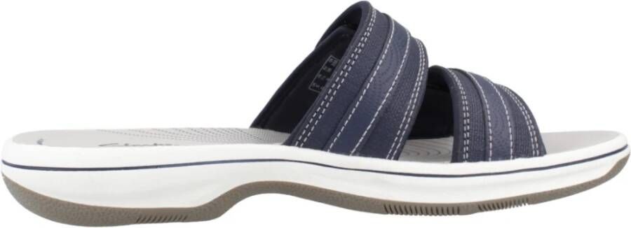 Clarks Sliders Blue Dames