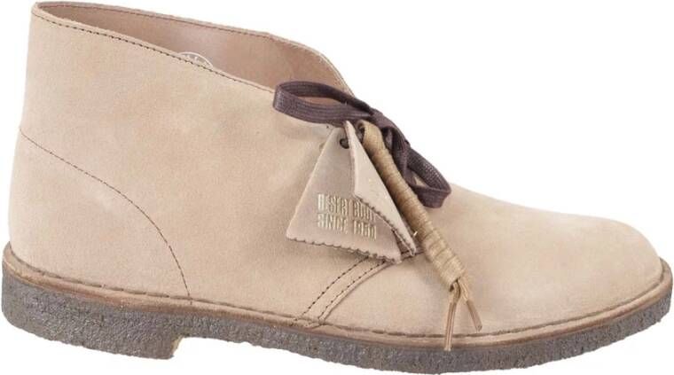 Clarks Stijlvolle Desert Boots voor Mannen Beige Heren Schoenen