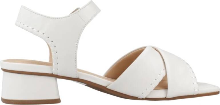 Clarks Stijlvolle High Heel Sandalen White Dames