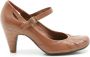 Clarks Stijlvolle Leren Damesschoen met Band Brown Dames - Thumbnail 1