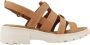 Clarks Stijlvolle Platte Sandalen Brown Dames - Thumbnail 2