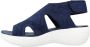 Clarks Stijlvolle Platte Sandalen voor de Zomer Blue Dames - Thumbnail 2