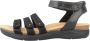 Clarks Stijlvolle Platte Sandalen voor Vrouwen Black Dames - Thumbnail 2