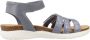 Clarks Stijlvolle Platte Sandalen voor Vrouwen Blue Dames - Thumbnail 1