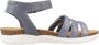 Clarks Stijlvolle Platte Sandalen voor Vrouwen Blue Dames - Thumbnail 2