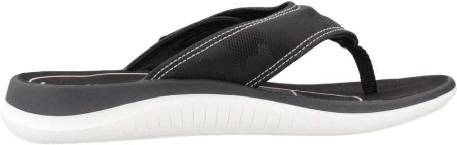 Clarks Stijlvolle Zomer Flip Flops Black Dames