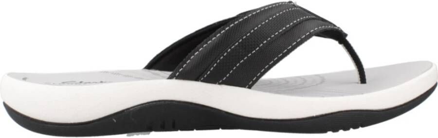 Clarks Stijlvolle Zomer Flip Flops Black Dames