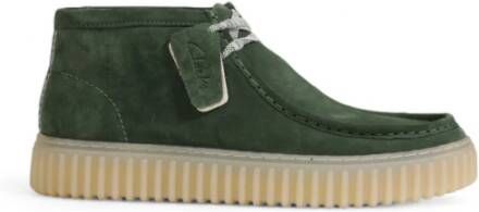 Clarks Suede Herenschoenen Herfst Winter Collectie Green Heren