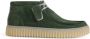 Clarks Suede Herenschoenen Herfst Winter Collectie Green Heren - Thumbnail 1