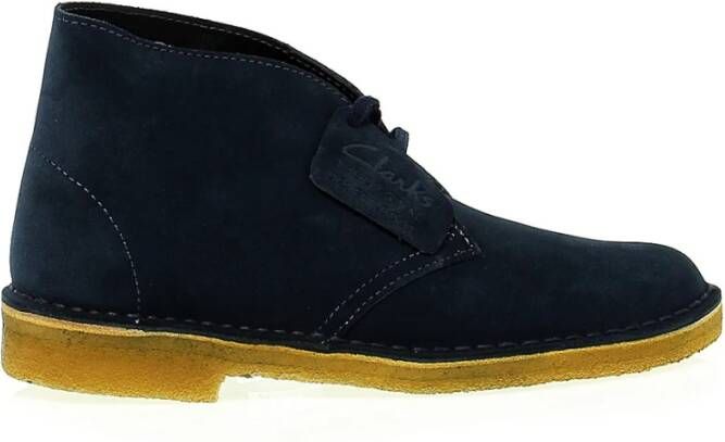 Clarks Suède Lage Laars voor Dames Blauw Dames