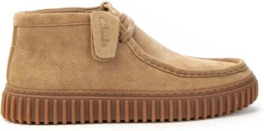 Clarks Suède Veterschoenen voor Mannen Brown Heren