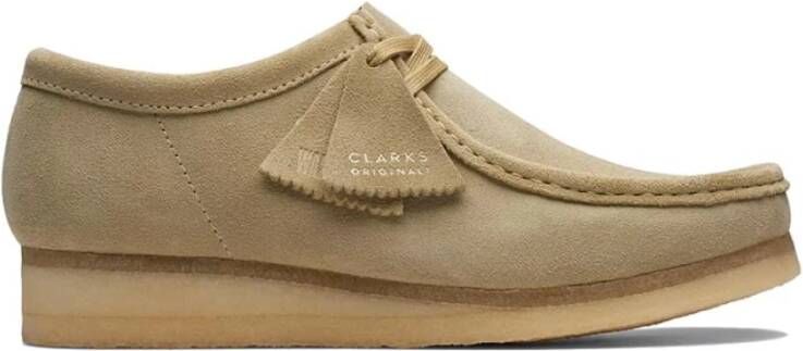 Clarks Wallabee Beige Suède Schoenen Beige Heren