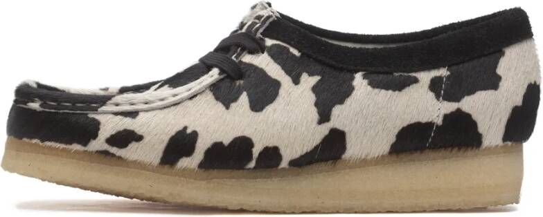 Clarks Wallabee Hair On Damesschoenen Black Dames