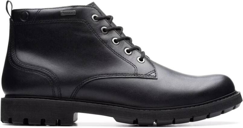 Clarks Waterdichte enkellaars zwart Black Heren