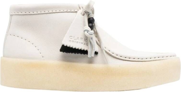 Clarks Witte Laarzen Wit Dames