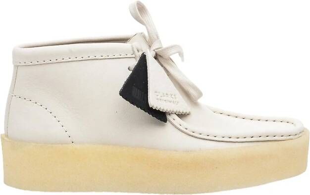 Clarks Witte Suède Chukka Laars White Dames