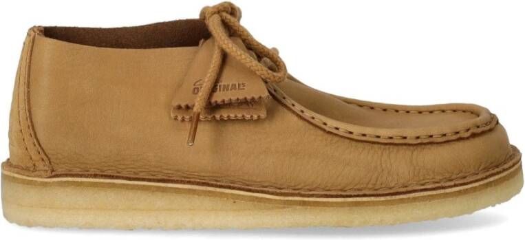 Clarks Woestijn Nomade Leren Enkellaars Beige Heren