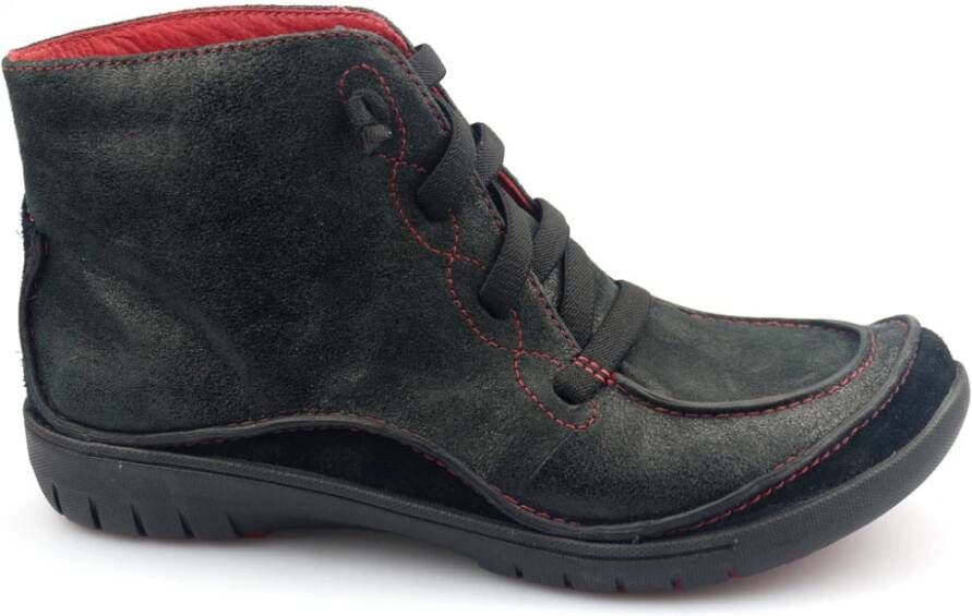 Clarks Zachte leren enkellaars voor dames Black Dames