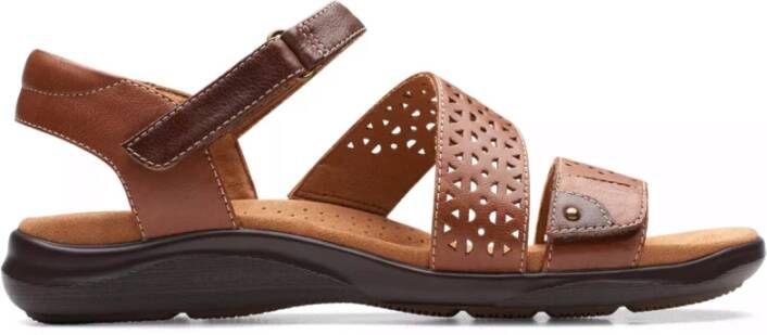 Clarks Zomer Sandaal Kitly Way Brown Dames